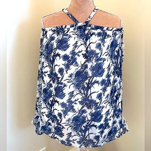 Adorable Michael Kors Cold Shoulder Floral Top